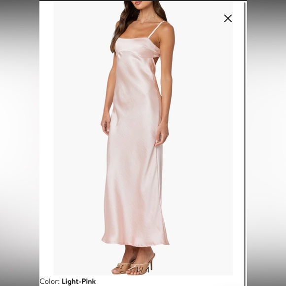 Edikted Vienna Open Back Satin Dress - Picture 5 of 6